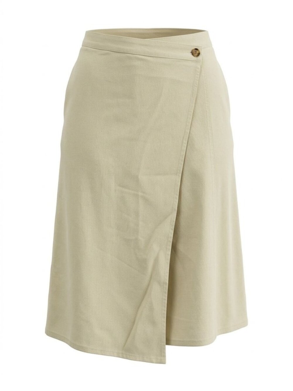 NWT Universal Thread Canvas Wrap Skirt Sz 14 Creme Midi Button Front Casual Wear